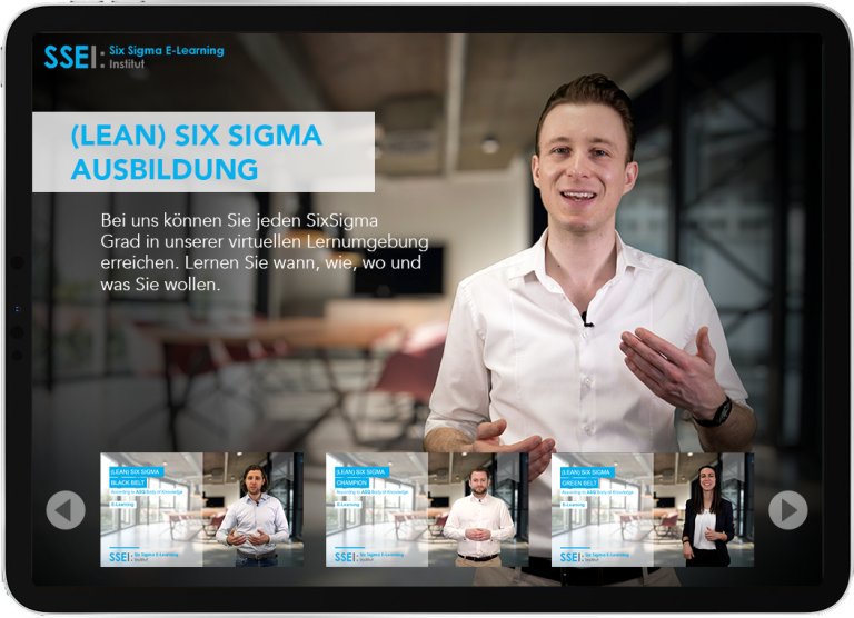 Schulungsvideo des Six Sigma E-Learning Instituts (SSEI)